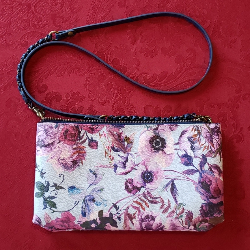 Elliott Lucca Floral Crossbody/Clutch/Shoulder Bag